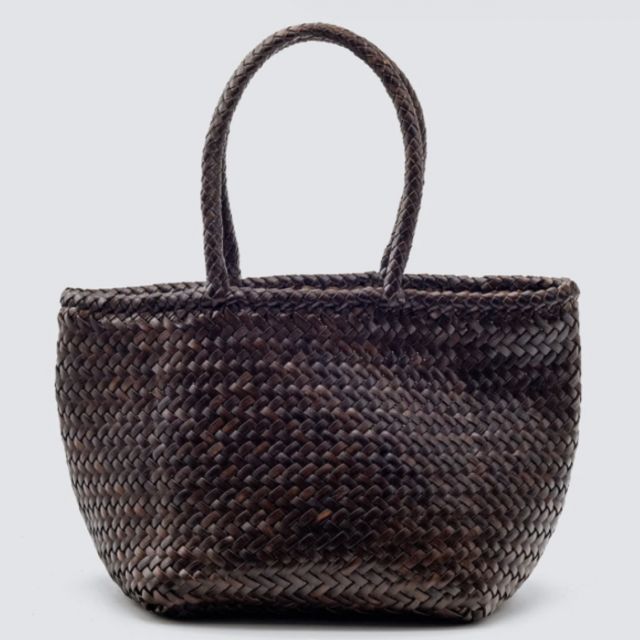 GRACE BASKET SMALL DARK BROWN