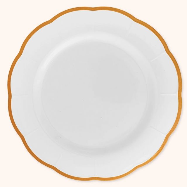 PIATTO da FRUTTA- linea petalo, ocra