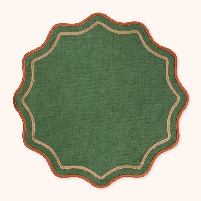 AMERICANE SMERLO TONDE- set da due verde