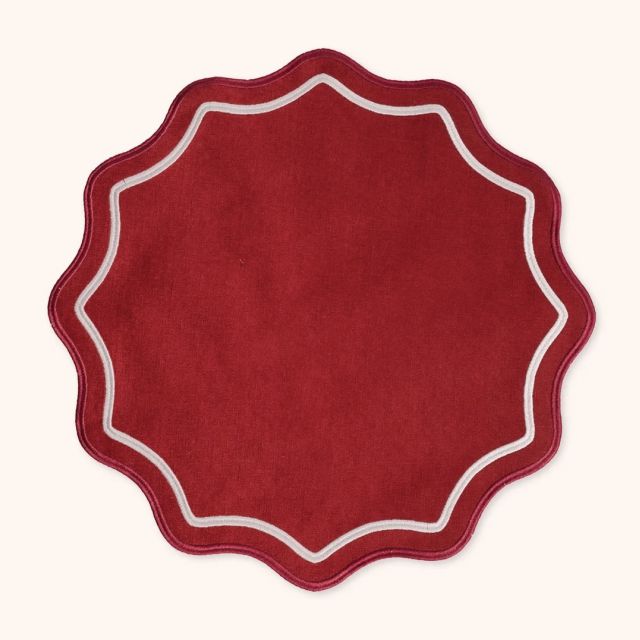 AMERICANE SMERLO TONDE- set da due rosso