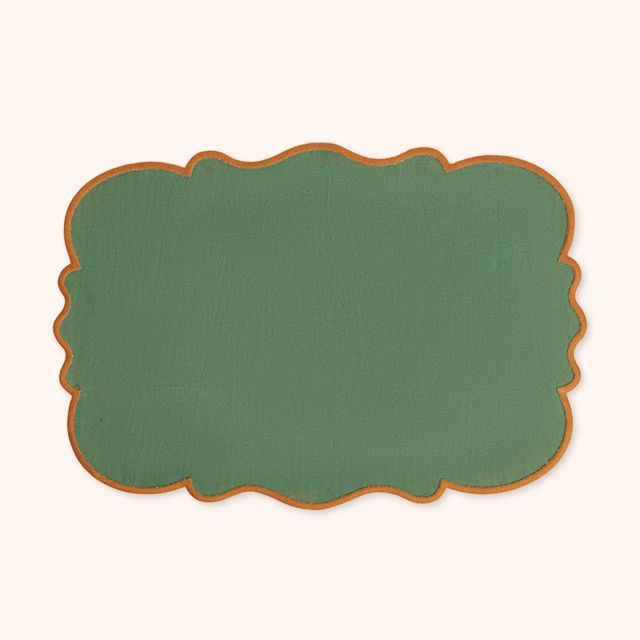 AMERICANE SMERLO RETTANGOLARI-set da due verde