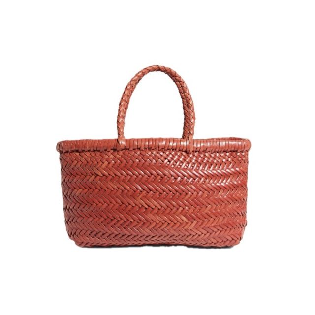 MINI FLAT GORA BASKET- poppy red