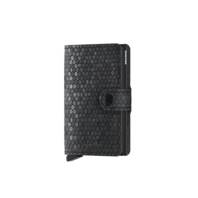 Miniwallet hexagon black