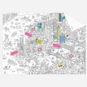 OMY Design MAPPA da colorare NEW YORK dim. 52 x 38 cm