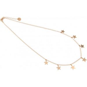 COLLANA GIROCOLLO CON SETTE STELLE PENDENTI