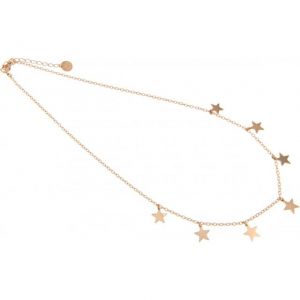 COLLANA GIROCOLLO CON SETTE STELLE PENDENTI