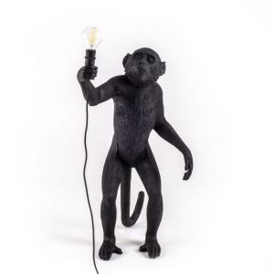 Seletti MONKEY LAMP BLACK in piedi