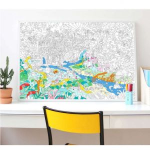 OMY Design POSTER GIGANTE Jungle da colorare 70 x 100 cm