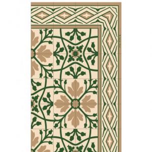 Beija Flor TAPPETO IN VINILE FLOWERS 50 x 120 cm