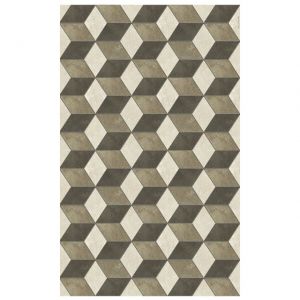 TAPPETO IN VINILE DECORO BAUHAUS 70  x 180 cm BA10-R