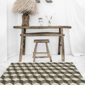 TAPPETO IN VINILE DECORO BAUHAUS 70  x 180 cm BA10-R