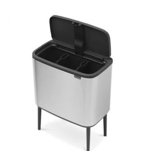 PATTUMIERA TRIPLA BO TOUCH BIN 3 x 11 L MATT STEEL