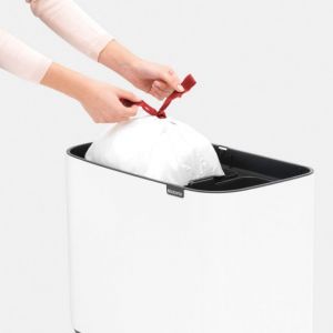 brabantia PATTUMIERA DOPPIA BO TOUCH 11 23 L BIANCO