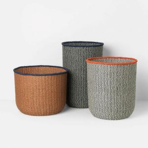 Ferm Living CESTINI INTRECCIATI A MANO set di 3