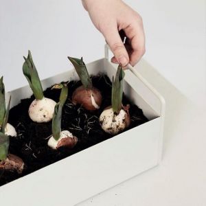 Ferm Living CONTENITORE IN METALLO PLANT BOX GRIGIO