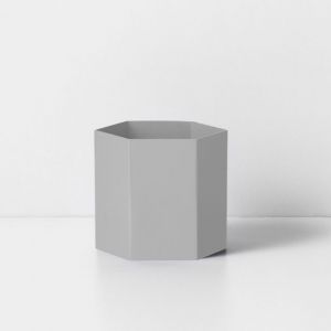 Ferm Living VASO ESAGONALE L GRIGIO