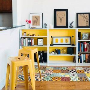 TAPPETTO IN VINILE DECORO ECLECTIC COLOURFUL 60 x 180 cm