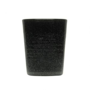 Memento BICCHIERE IN VETRO SOFFIATO BLACK SOLID