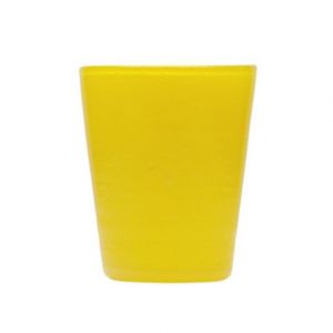 BICCHIERE IN VETRO SOFFIATO GIALLO SOLID