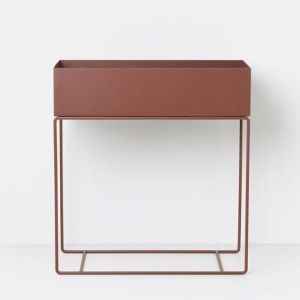 Ferm Living CONTENITORE IN METALLO PLANT BOX RED BROWN