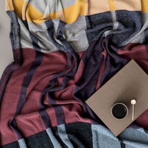 Ferm Living COPERTA IN MAGLIA DI COTONE MEDLEY