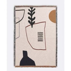 Ferm Living COPERTA MIRAGE BIANCA 170 x 120 cm