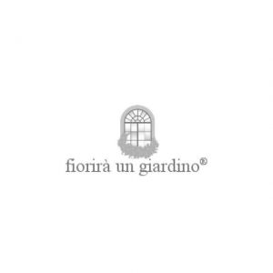 fiorirà un giardino SOTTOPIATTO BIANCO BORDO ORO