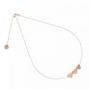 COLLANA GIROCOLLO CHOKER CON TRE CUORI VICINI