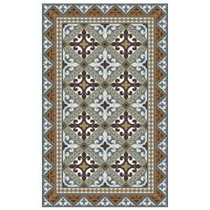 TAPPETTO IN VINILE DECORO FLOR DE LIS CLASSIC 60 x 97 cm