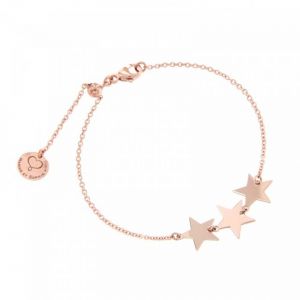 BRACCIALE DI CATENA CON TRE STELLE VICINE