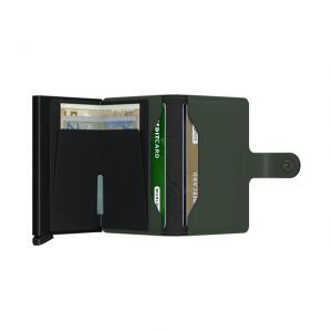 MINIWALLET MATTE GREEN-BLACK