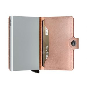 MINIWALLET METALLIC ROSE