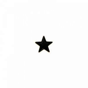 ORECCHINO STELLA PICCOLA IN SMALTO NERO