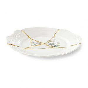 Seletti KINTSUGI-2 Piatto Piano in porcellana