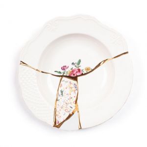 Seletti KINTSUGI-3 Piatto Fondo in porcellana