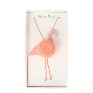 Meri Meri COLLANINA DI PERLE FLAMINGO ROSA