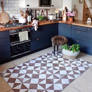 TAPPETTO IN VINILE DECORO BORGO 80 x 195 cm