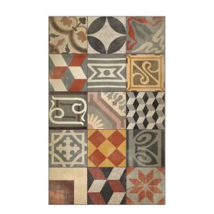 TAPPETTO IN VINILE DECORO BORGO 70 x 180 cm BRG3-AN-R