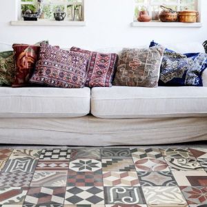 TAPPETTO IN VINILE DECORO BORGO 70 x 180 cm BRG3-AN-R