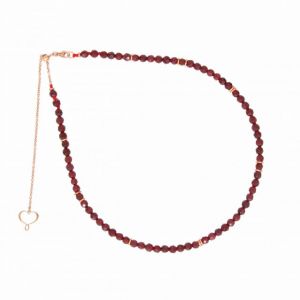 COLLANA GIROCOLLO IN PIETRE DI GRANATO