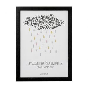 Bloomingville  QUADRO text: Let a smile..........30 x h40 cm