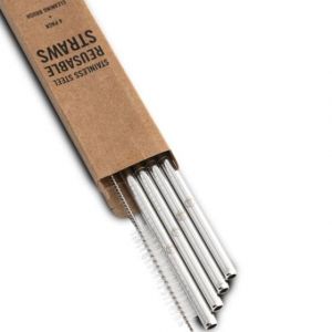 REUSABLE STRAWS Set da 4 pz