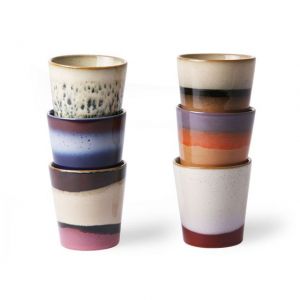 BICCHIERI IN CERAMICA SET DI 6