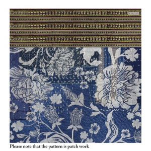 TAPPETO IN VINILE DECORO BOHEMIAN GARDEN Indigo Flower 50 x 120 cm