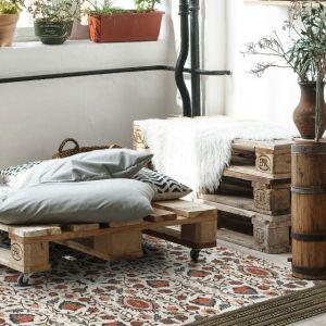 TAPPETO IN VINILE BOHEMIAN GARDEN BG7 65 x 220 cm