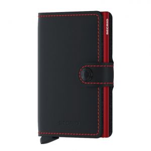 MINIWALLET MATTE BLACK e RED