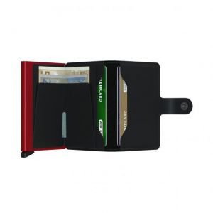 MINIWALLET MATTE BLACK e RED