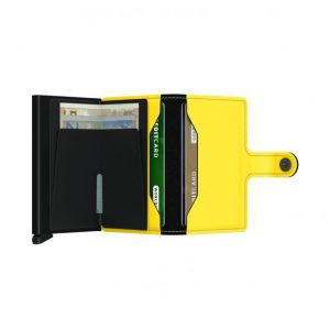 MINIWALLET MATTE BLACK e YELLOW