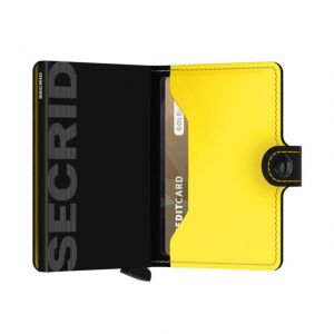 MINIWALLET MATTE BLACK e YELLOW