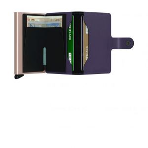 MINIWALLET MATTE PURPLE-ROSE